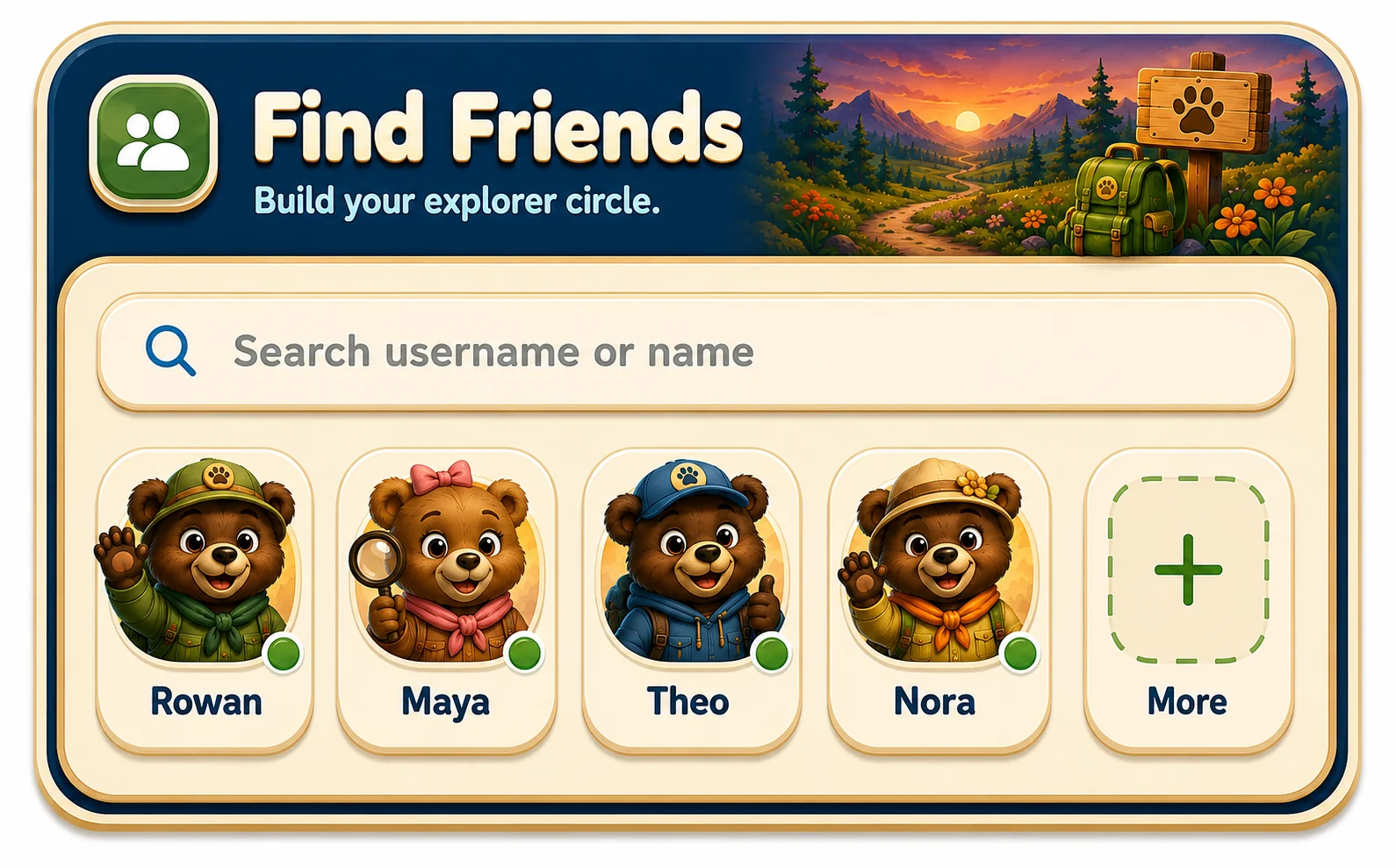 Bambloo find friends preview