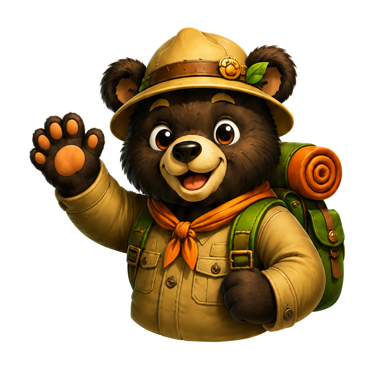 Bambloo adventure bear mascot