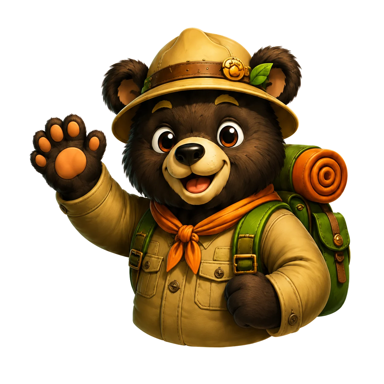 Bambloo adventure bear mascot